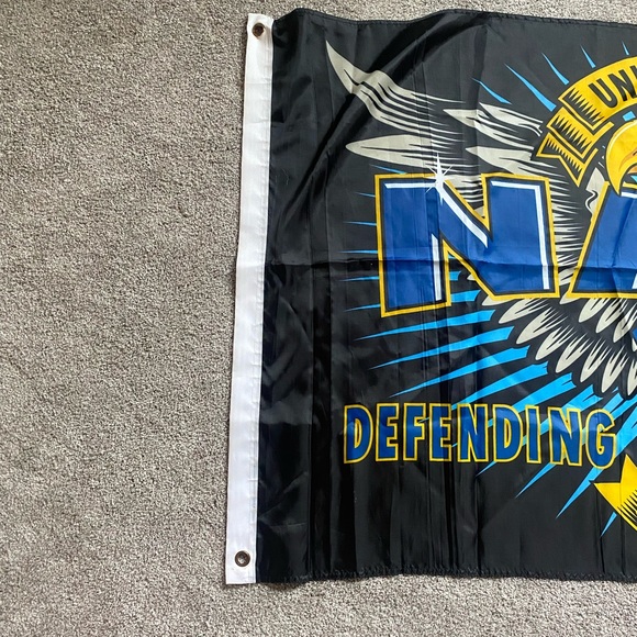USN Defending Freedom Flag 3x5 Ft - UV Fade Resistant Double Sided & Stitched - Picture 3 of 5